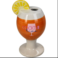 Ваза "Cocktail Fine", фарфор, оранжевый