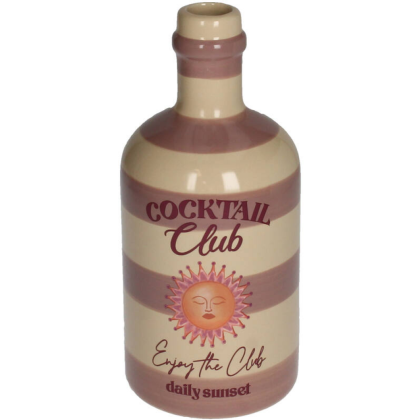Ваза керамическая "Coctail Club", 9.5х9.5х21 см, разноцветная