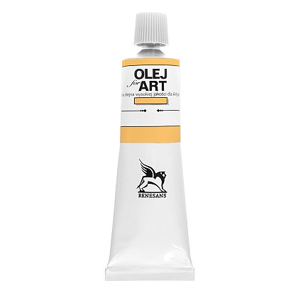 Краски масляные Renesans "Oils for art", 05 желтый неаполитанский розоватый, 60 мл, туба
