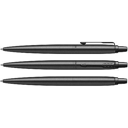 Ручка шариковая автоматическая Parker "Jotter Monochrome XL SE20", 1.0 мм, черный, стерж. синий - 3