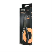 Длинногубцы Deli HS EHT2106, 160 мм, Soft Touch, черный