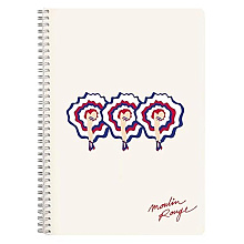 Блокнот "Moulin Rouge", А4, 210x297 мм, 74 листов, линейка,спираль сбоку, ассорти