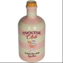Ваза керамическая "Coctail Club", 9.5х9.5х21.5 см, разноцветная