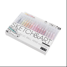 Набор ручек акриловых "Sketch&Art", 1 мм, 36 шт, ассорти