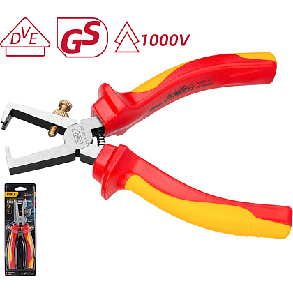 Клещи диэлектрические Deli YS EDL515006, 160 мм, красный, желтый - 2