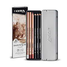 Набор "Rembrandt sketching set", 6 предметов, в металлическом футляре