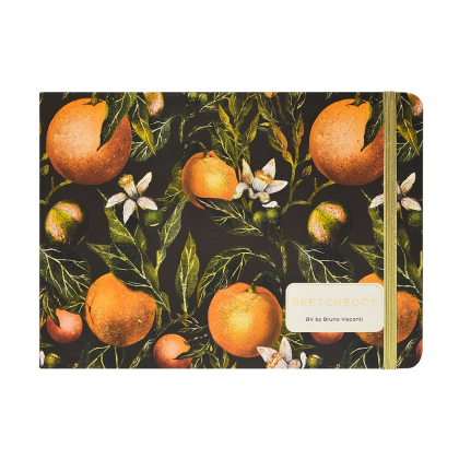 Скетчбук "Flora. Paradise. Oranges", 14.6х21.3 см, 100 г/м2, 100 листов, разноцветный - 2