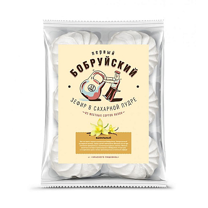 Зефир "Первый Бобруйский" бело-розовый, 250 г - 2