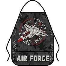 Фартук для труда "Air force", с карманом, черный