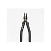 Длинногубцы Deli HS EHT2007, 180 мм, Soft Touch, черный - 3
