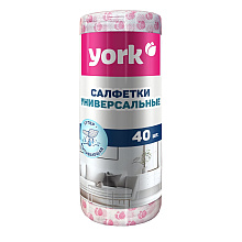 Салфетка вискозная York Тюльпан Премиум, 25x40 см, 40шт/рулон    
