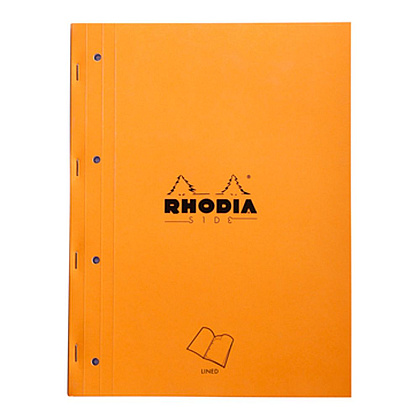 Сменный блок для тетради на кольцах "Rhodia", А4+, 80 листов, линейка, оранжевый