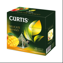 Чай "Curtis" Delicate Mango, 20 пакетиков x1.8 г, зеленый