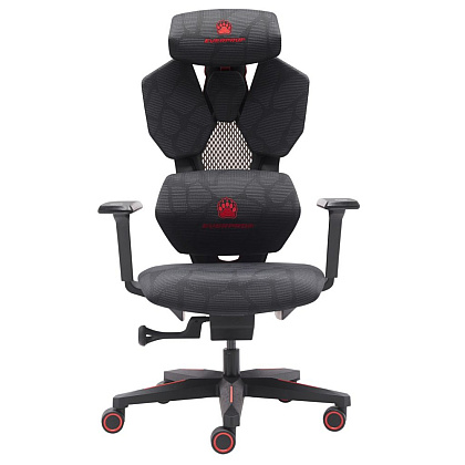 Кресло игровое EVERPROF "Tiger", сетка, пластик, черный - 3