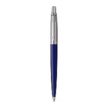 Ручка шариковая автоматическая "Parker Jotter Royal Blue CT", 1.0 мм, синий, серебристый, стерж. синий