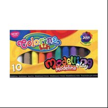 Глина для моделирования "Colorino Modelina", 10 цветов, круглый