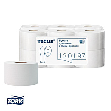Бумага туалетная Tellus Стандарт ТP2, в мини рулоне, 200 м, 1 слой