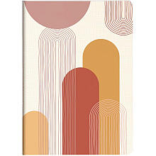 Блокнот "Terracotta", А5, 64 страницы, в линейку, ассорти
