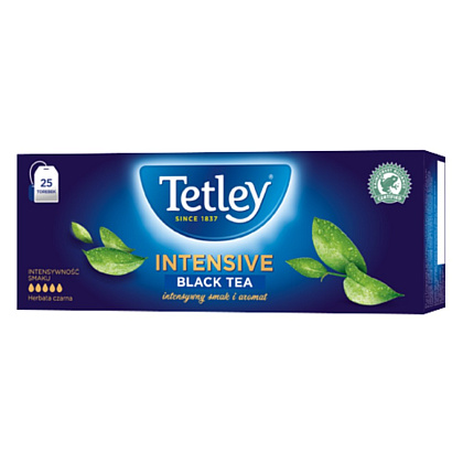 Чай "Tetley" Intensive Black, 25 пакетиков x2 г, черный