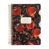 Книга записная "Flora. Гранат", A5, 200 листов, клетка, линейка, точка, черный, красный - 2