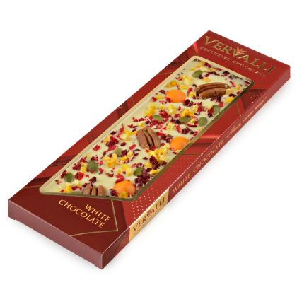 Шоколад белый "Vervalli. Пекан, апельсин, манго", 110 гр. - 4