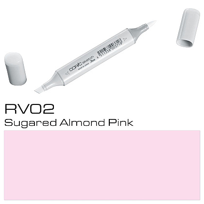 Маркер перманентный "Copic Sketch", RV-02 сахарный миндальный розовый