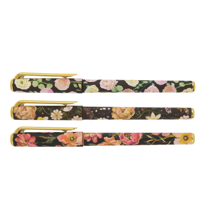 Ручка шариковая "PrimeWrite. Flora. Black night", 0.7 мм., пластиковая, масло, ассорти, синий - 2