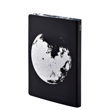 Блокнот "Graphic L Moon", А5, 128 листов, в точку, черный - 2