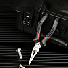 Длинногубцы Deli RS EDL0104, 200 мм, черный, красный - 4