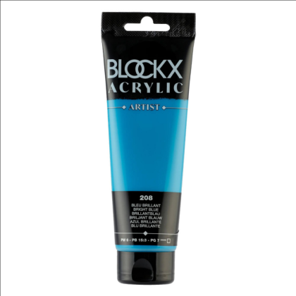 Краски акриловые "Blockx", 208 яркий синий, 120 мл