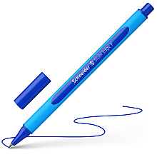 Ручка шариковая "Schneider Slider Edge F", голубой, синий, стерж. синий
