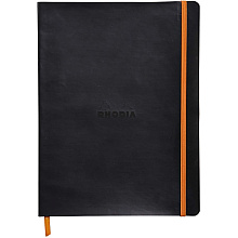 Блокнот Clairefontaine Rhodia "Rhodiarama", A5+, 80 листов, линейка, черный