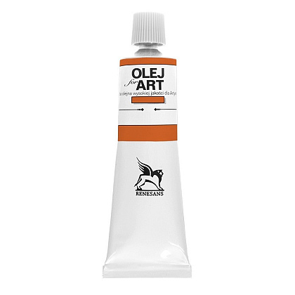 Краски масляные Renesans "Oils for art", 62 краповая лак розово-золотистый, 60 мл, туба