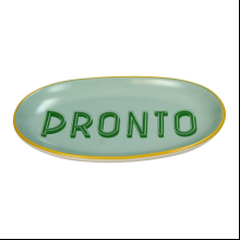 Тарелка керамическая "Pronto", 21х12.5 см, мятный