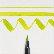 Маркер акварельный "Koi Color Brush", желто-зеленый