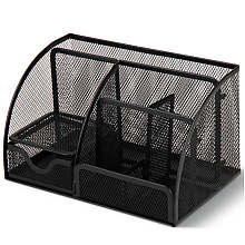 Подставка для канцелярских мелочей Deli "Office Set", 220x140x130 мм, черный