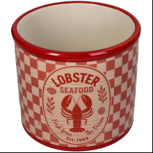 Кашпо "Lobster", доломит, красный