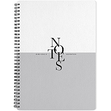 Тетрадь "Notes", А4, 96 листов, клетка, серый