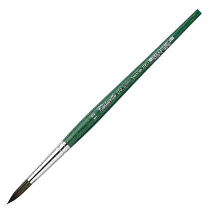 Кисть для рисования "Tintoretto Emerald", синтетика, круглая, №12