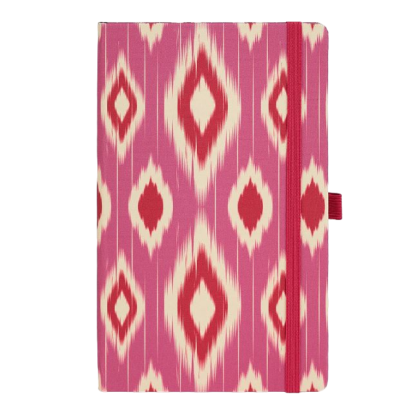 Блокнот "Ikat candy cherry", А5, 96 листов, линейка, розовый, красный - 2