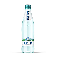 Вода минеральная "Borjomi", газированная, 0.33 л