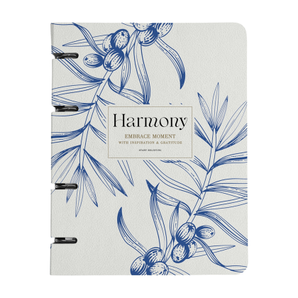 Тетрадь "Harmony ветка на айвори", A5, 80 листов, клетка, на кольцах, разноцветный