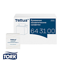 Салфетки косметические Tellus Премиум, 90шт/уп, в кубе