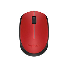 Мышь Logitech "Mouse M171", беспроводная, 1000 dpi, 3 кнопки, красный