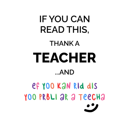 Кружка "If you can read this, Thank a teacher", керамика, 450 мл, белый, желтый - 2