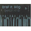 Скетчбук "Graf It", A5, 90 г/м2, 80 листов, черный - 2