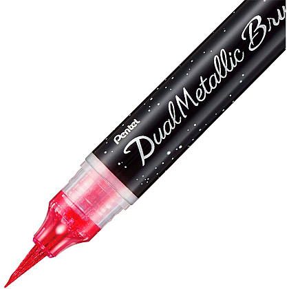 Маркер-кисть "Dual Metallic Brush", розовый металлик - 2