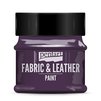 Краска для текстиля "Pentart Fabric & Leather paint", 50 мл, фиолетовый