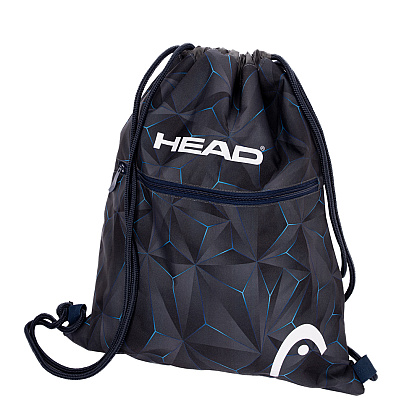 Мешок для обуви "Head 3D blue", 45x38 см, чёрный - 2