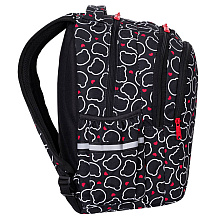 Рюкзак школьный CoolPack "Bear", S, черный, белый